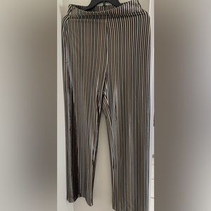 Zara stripes velvet pants size 8 is excellent condition light blue gold colors
